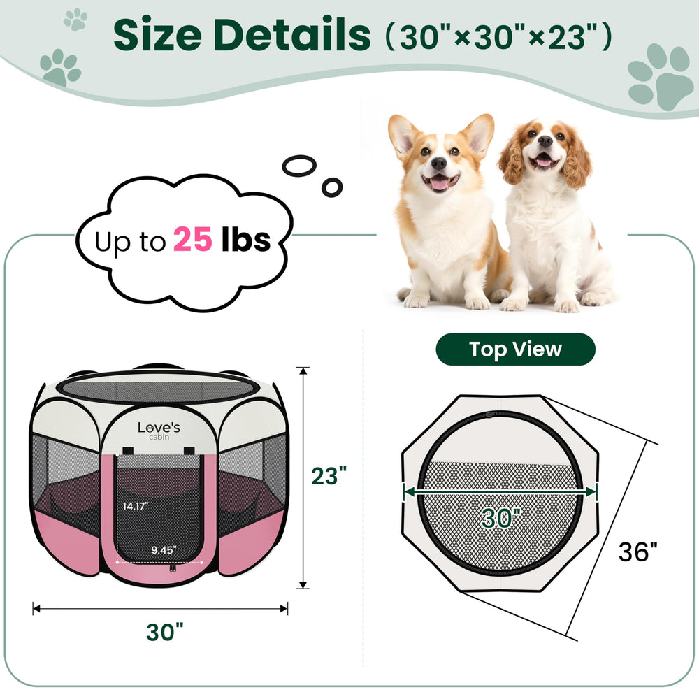 Love's cabin playpen para gatos uso interior-exterior, versátil y práctico