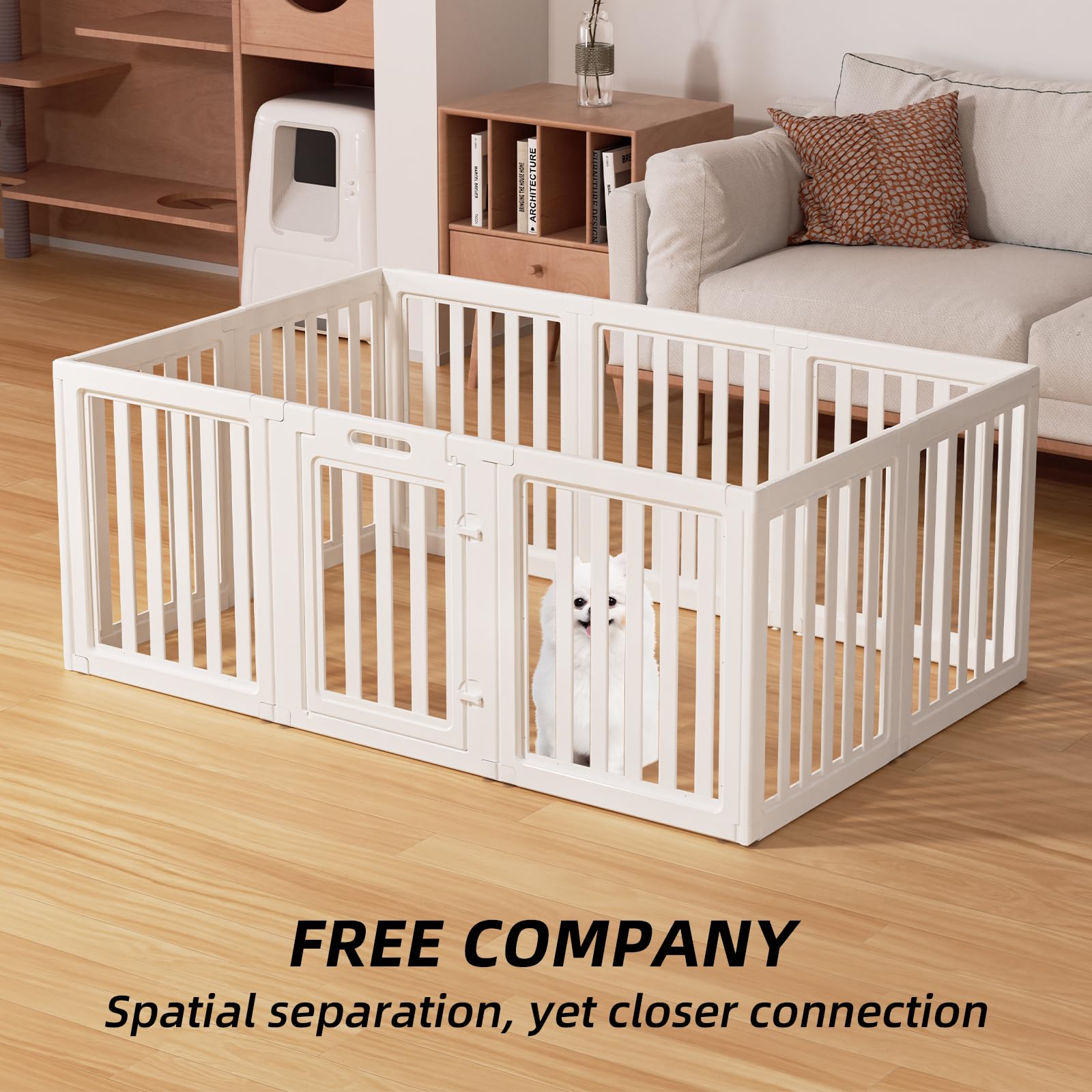 Lovetail paneles transparentes en jaula para perros brindan visibilidad y comodidad
