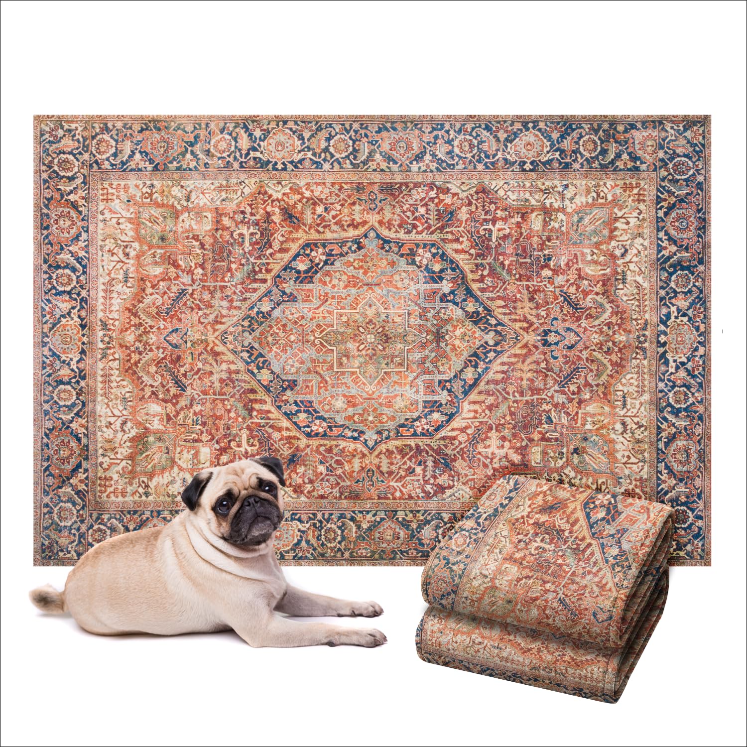 Lovewag almohadilla para perros decorativa con acabado terracota que realza la estética del hogar.