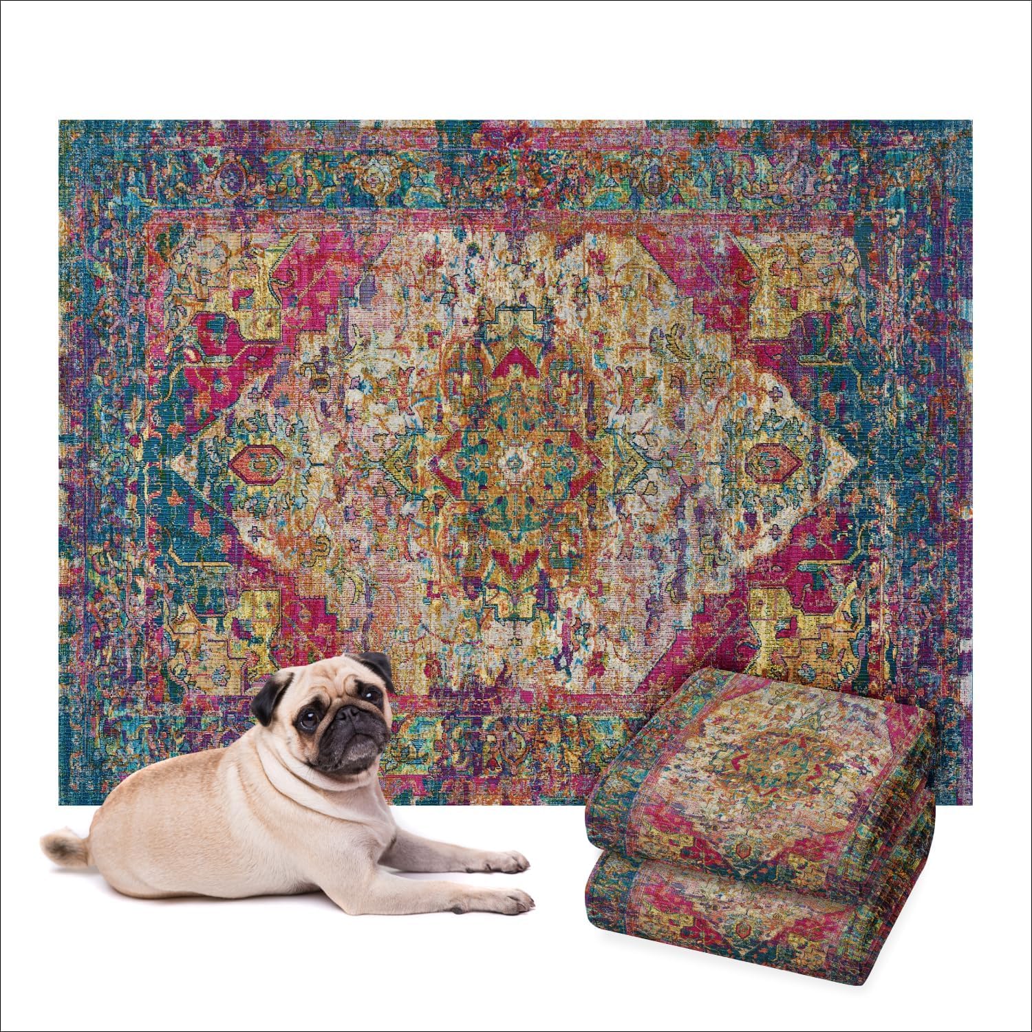 Lovewag almohadillas Joya Bohemia: diseño decorativo y protección del suelo.