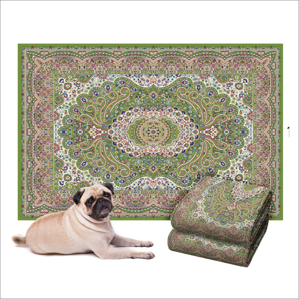 LOVEWAG almohadilla lavable para perros con diseño Peacock Garden protege suelos y decora el hogar