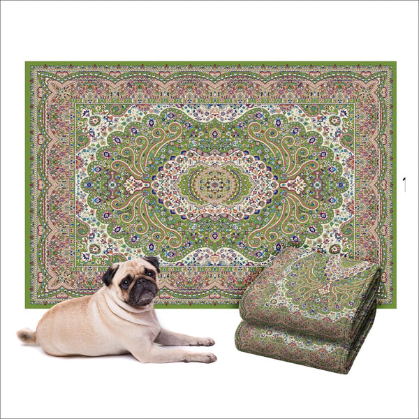 LOVEWAG almohadilla lavable para perros con diseño Peacock Garden protege suelos y decora el hogar