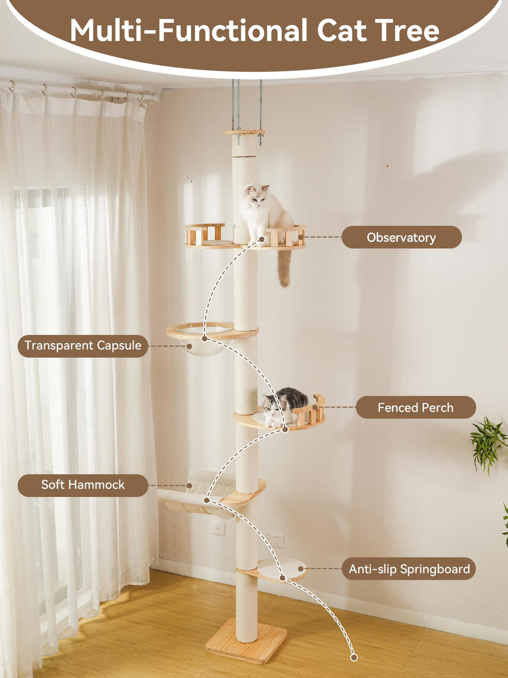 LOVINFURBABY percha-cercada ofrece zona de descanso segura para siestas y observación.