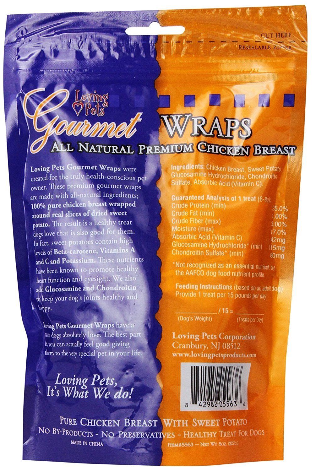 Loving Pets Envolturas Gourmet: ingredientes naturales para perros activos.