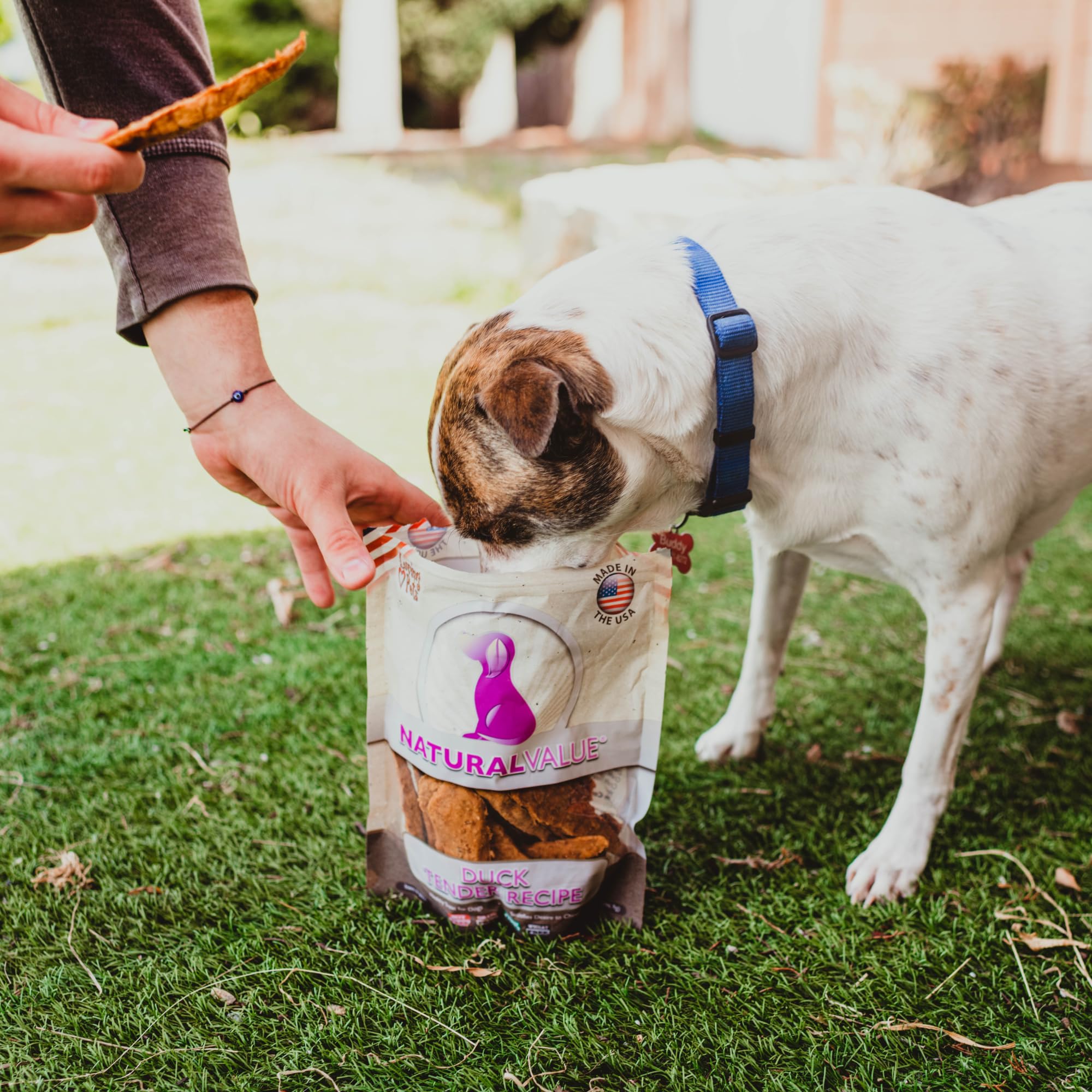Loving Pets Natural Value Duck Tenders ingredientes de alta calidad.