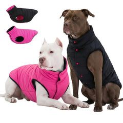 LovinPet chaqueta reversible para perro, frontal, mantiene calor sin abultar