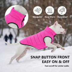 LovinPet chaqueta reversible para perro, tejido exterior, protección contra lluvia ligera