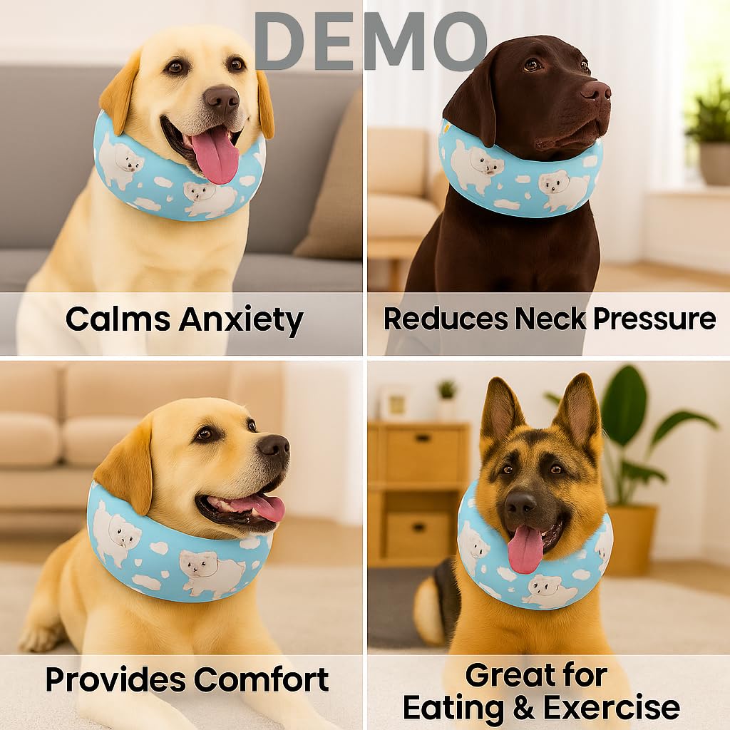LovinPet collar de espuma de memoria para mayor comodidad.