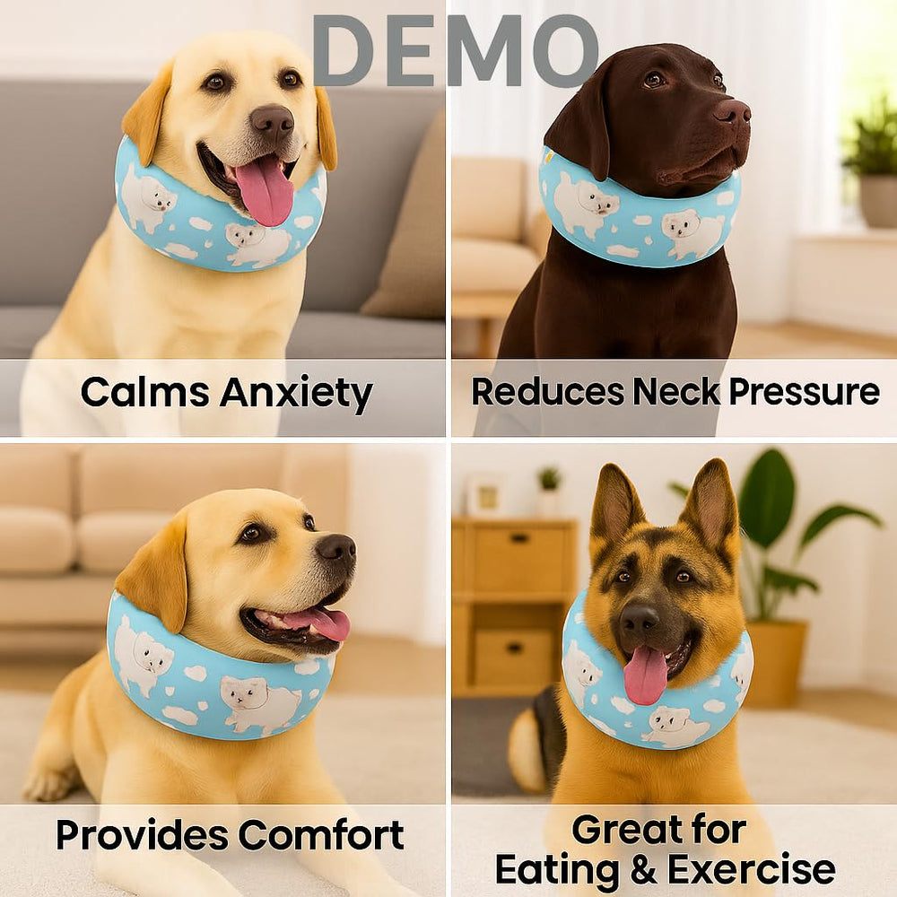 LovinPet collar de espuma de memoria para mayor comodidad.