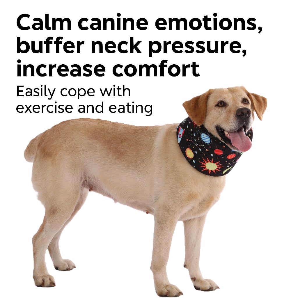 LovinPet collar estampa-interstellar-negra: aspecto moderno y seguridad para perros grandes.