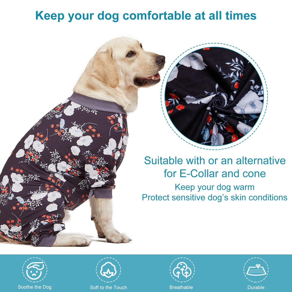 LovinPet: pijama con diseño de ramas negras, estilo elegante para paseos.