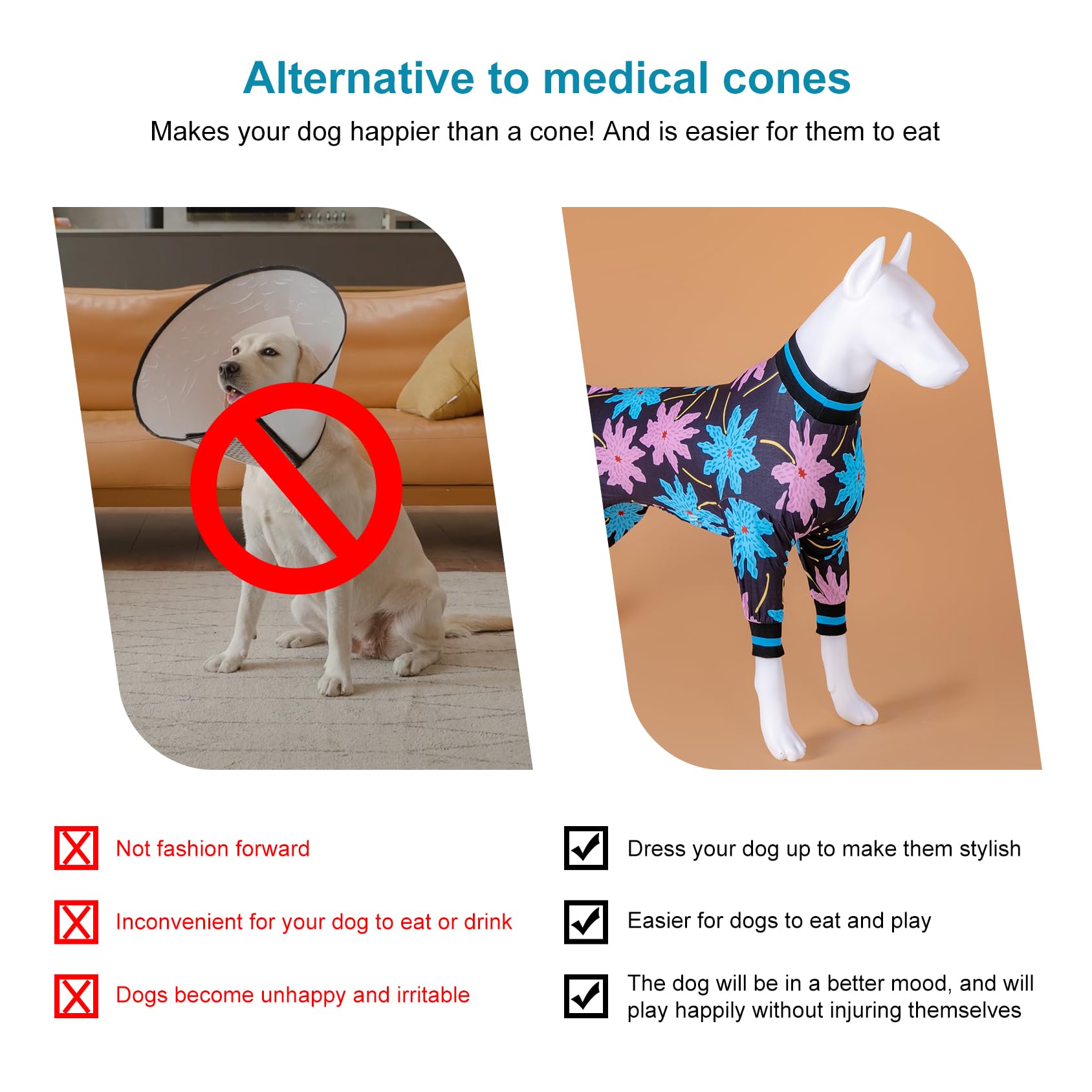 LovinPet mono fácil de poner, con cierre rápido y cuello cómodo.