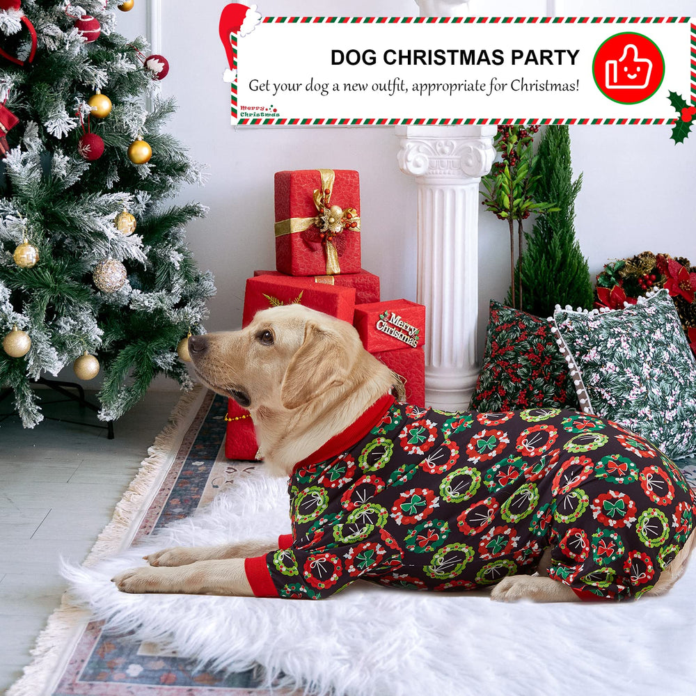 LovinPet pijama exterior navidad para perro grande, ideal para salidas festivas.