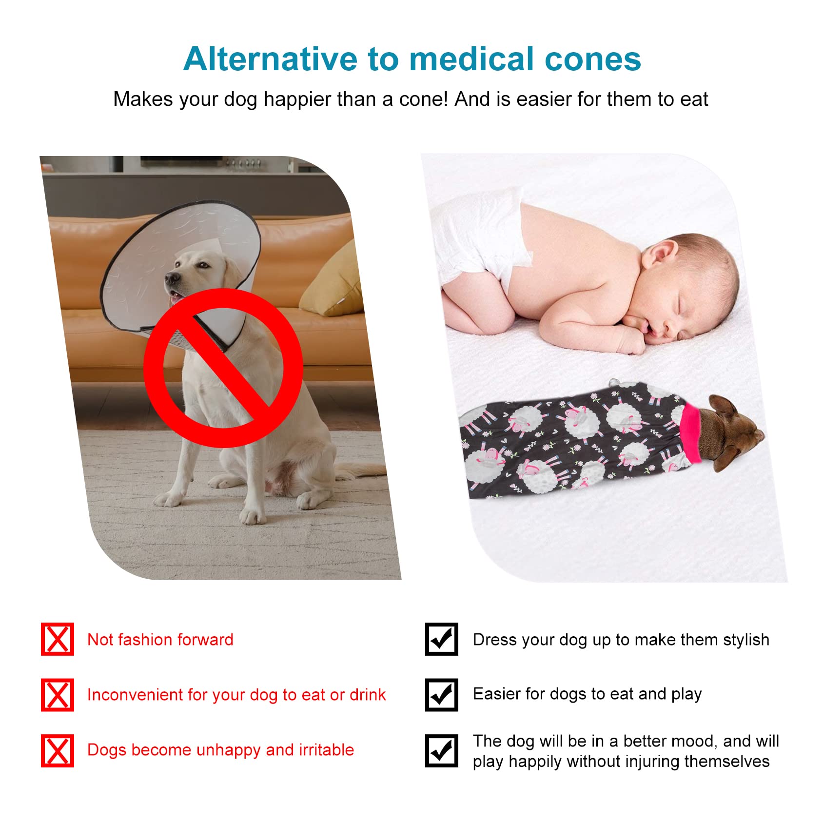 LovinPet 3XL cobertura de suturas para mantener la zona limpia durante la recuperación