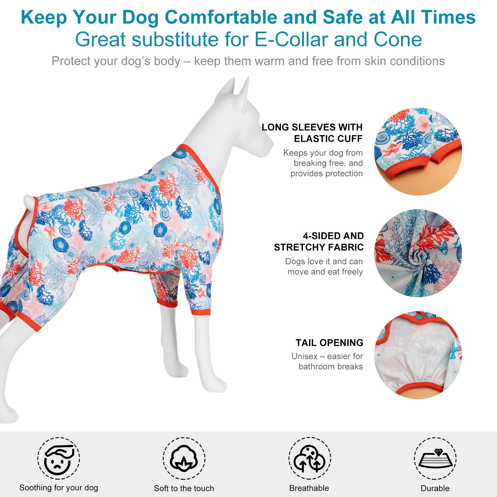 LovinPet pijama azul para dormir, cómodo para descansar en casa