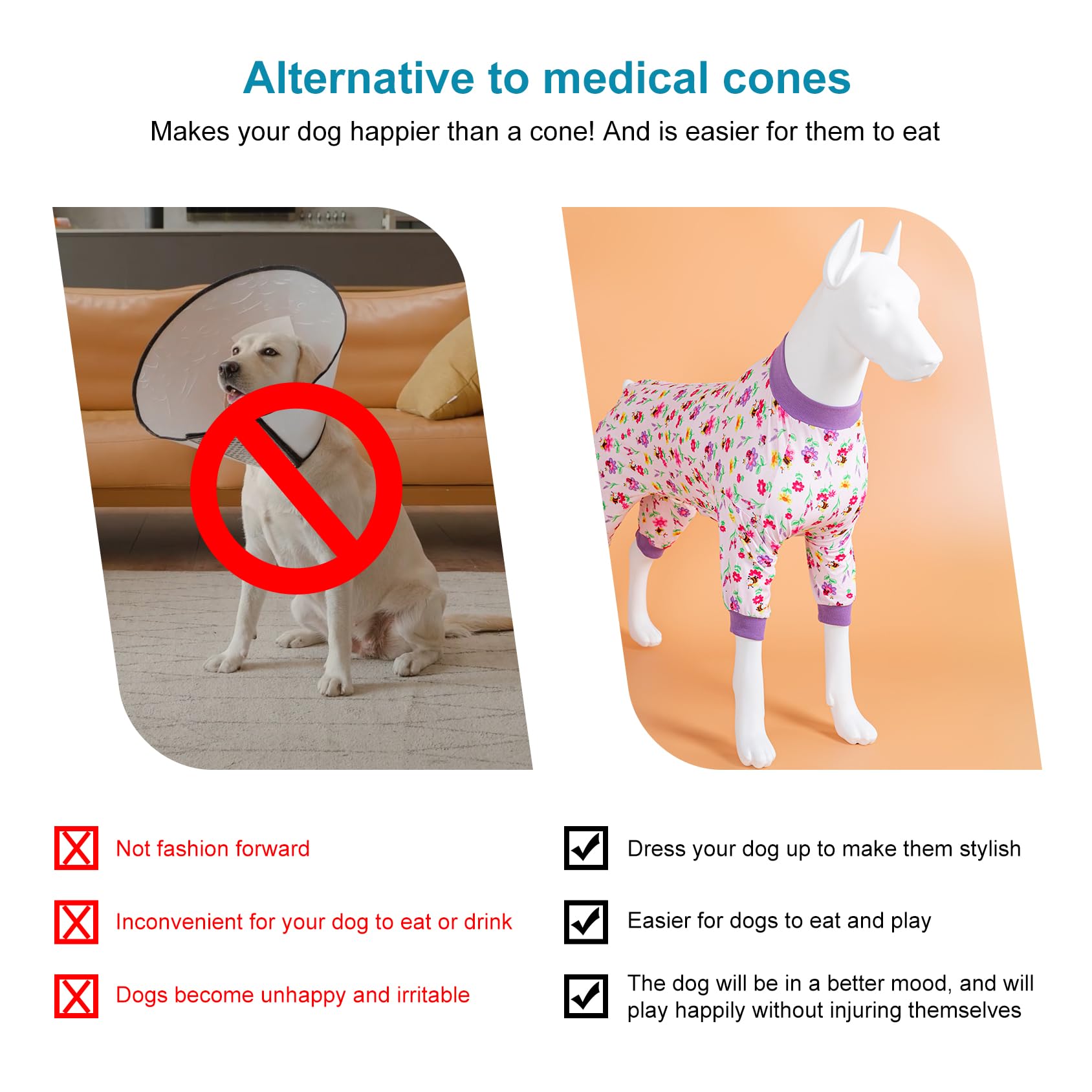 Pijama LovinPet rosa para perros grandes, ideal para fiestas y fotos divertidas.
