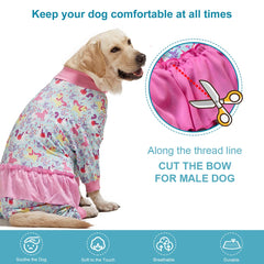 LovinPet pijama grande, cierre elástico para ponérselo fácilmente