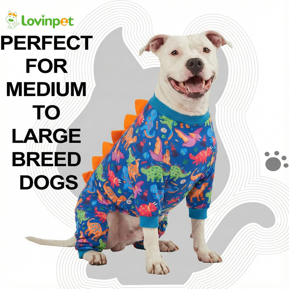 LovinPet pijama cubre torso y piernas, ideal para mantener al perro cómodo
