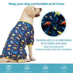 LovinPet pijama con cobertura total para perro grande, ideal para casa o eventos.