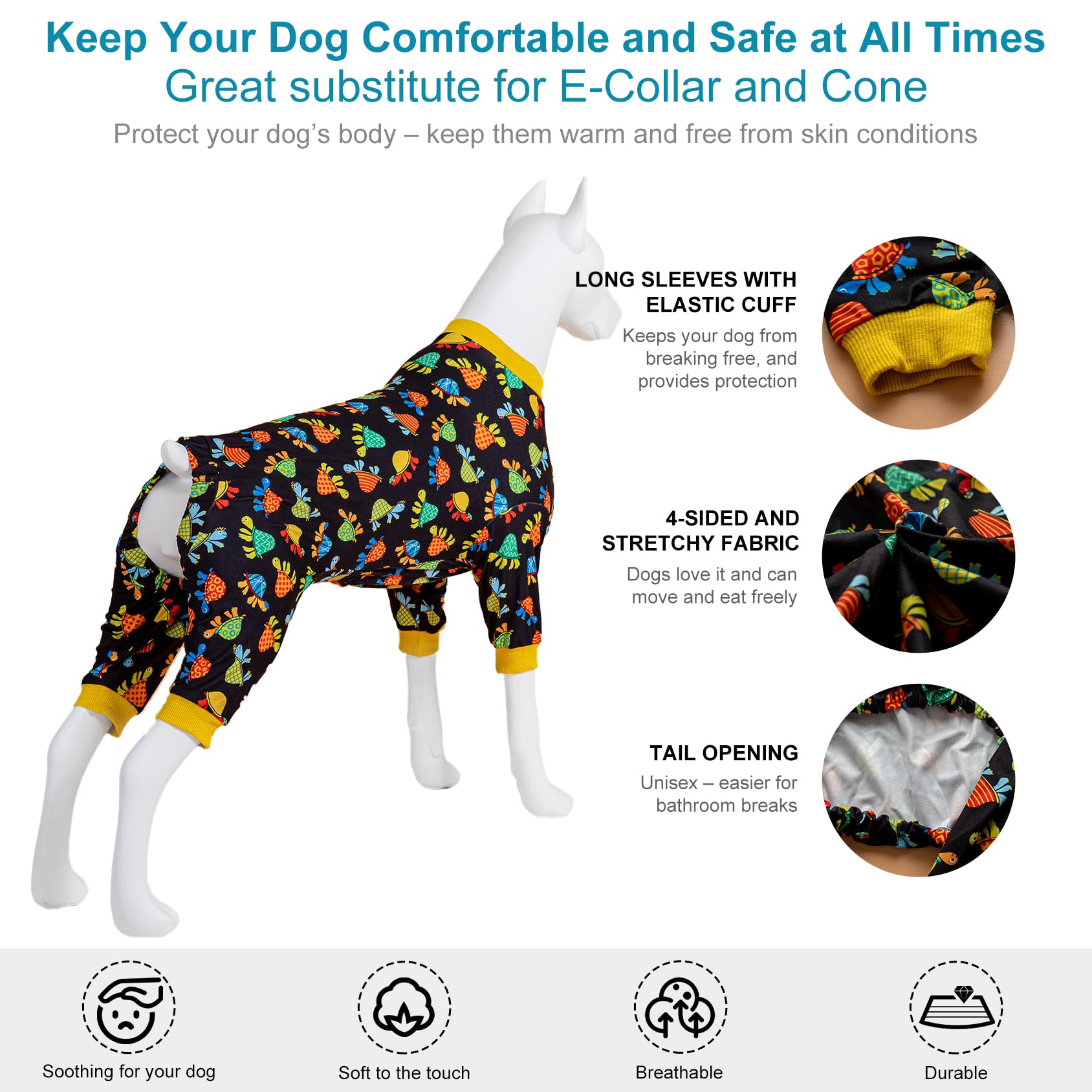 Cobertura amplia para verano e invierno con LovinPet pijama