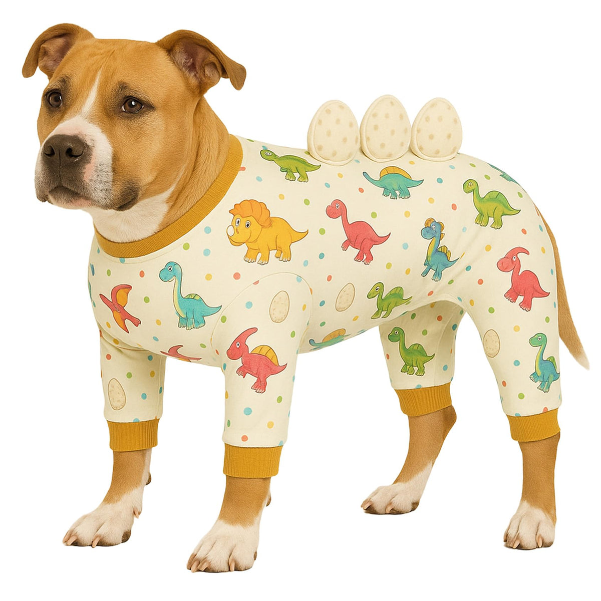 Pijama LovinPet para perro grande con cuatro patas, cómodo y seguro para uso diario.
