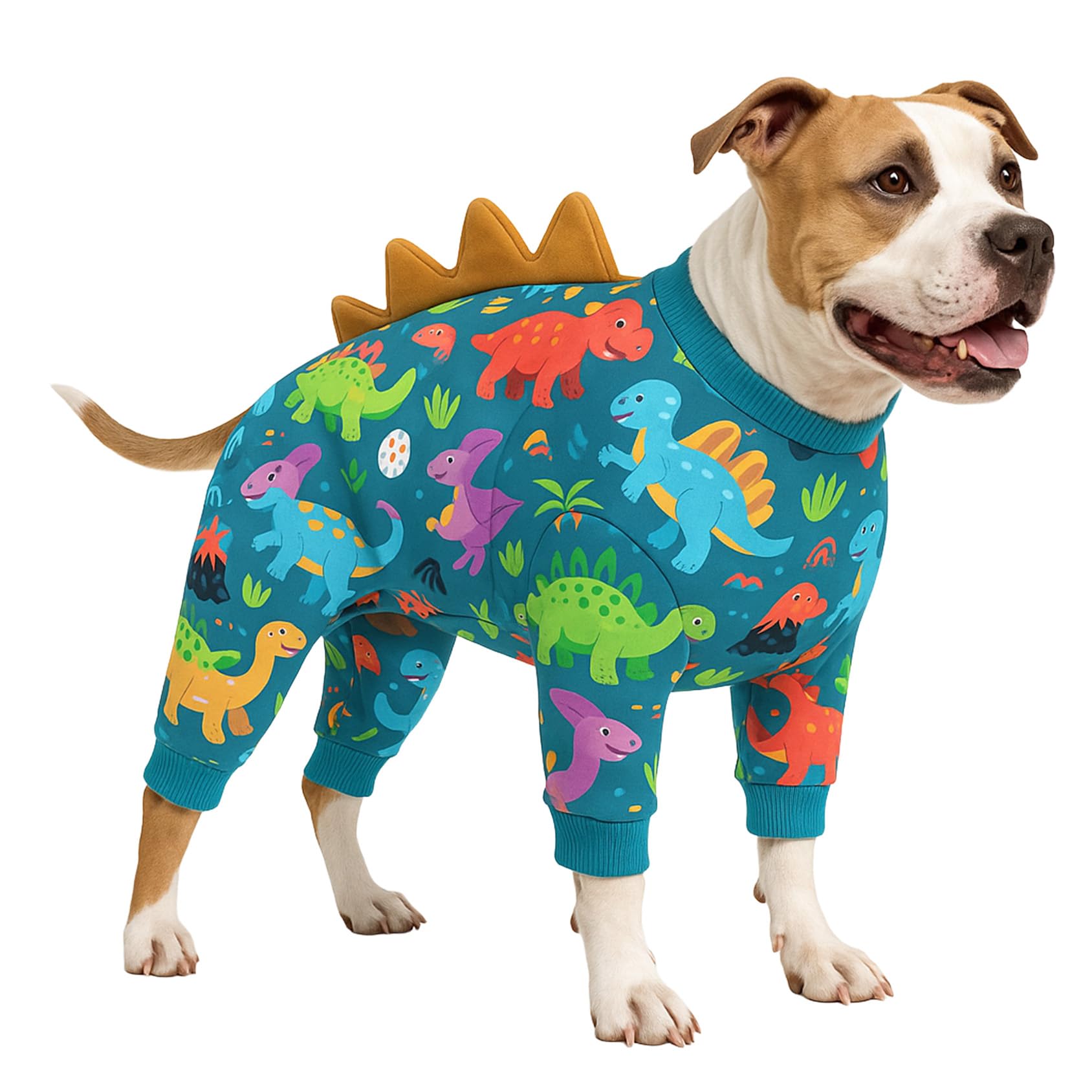 LovinPet pijama para perro grande con cuatro patas ofrece ajuste cómodo y calma durante tormentas