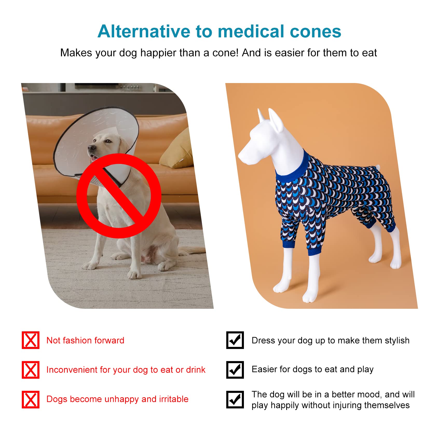 LovinPet pijama para perro grande con dibujo de pitbull.
