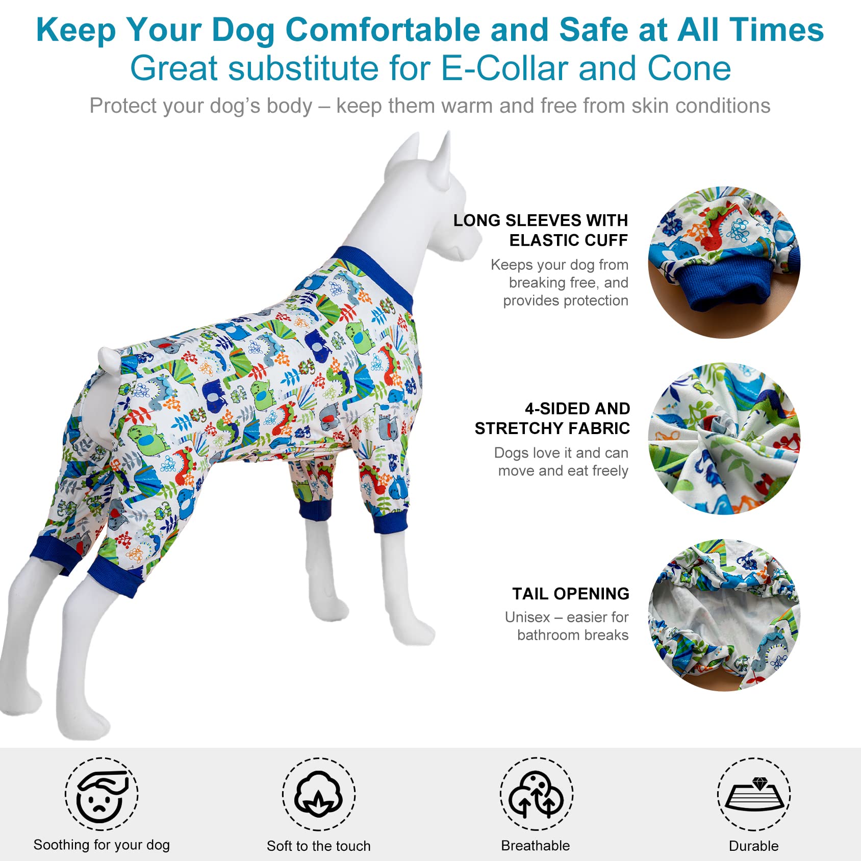 LovinPet Pijama fácil de poner, ideal para mañanas rápidas.