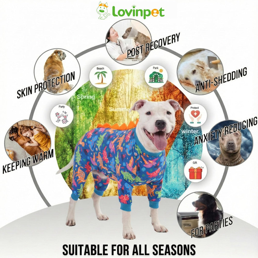 LovinPet pijama pull-on fácil de poner para perros grandes y pacientes