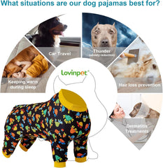 Fácil de poner LovinPet pijama para perro grande