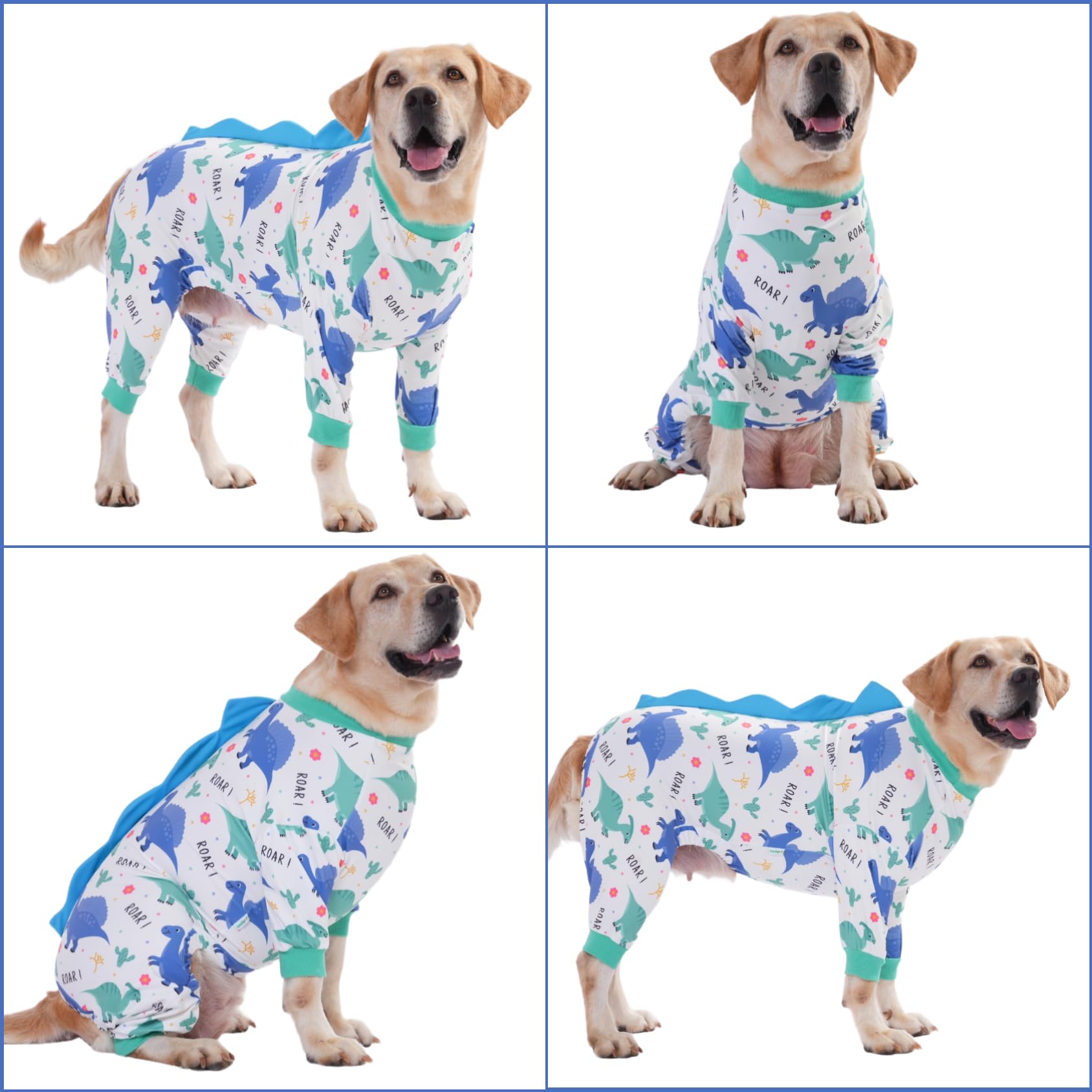 LovinPet Pijama para perro grande, lavado fácil, colores que no se desvanecen.
