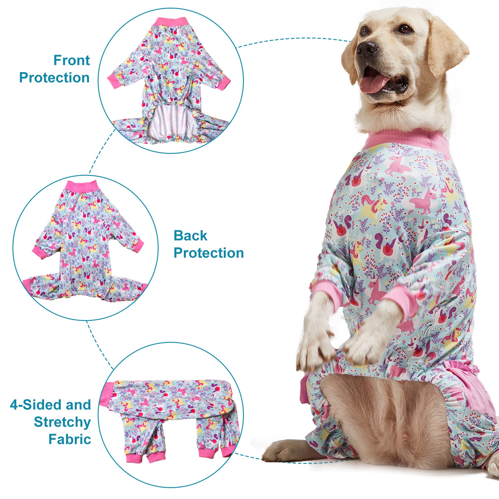 LovinPet pijama para perros grandes, lavado a máquina sin decoloración