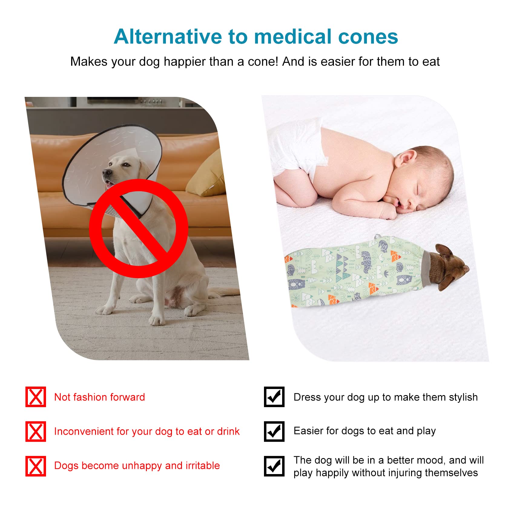 LovinPet pijama para perro grande: lavable a máquina y duradera