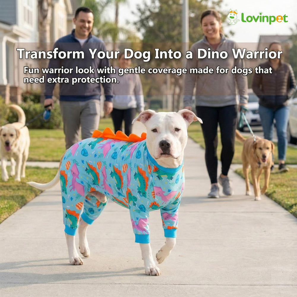 LovinPet pijama mezcla algodón-poliéster, fresca y duradera.