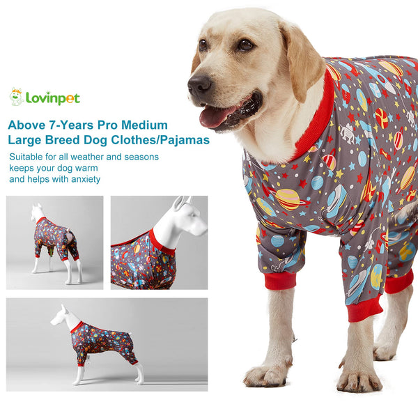 LovinPet Pijamas para Perro Grande, uso multiuso para viajes y casa