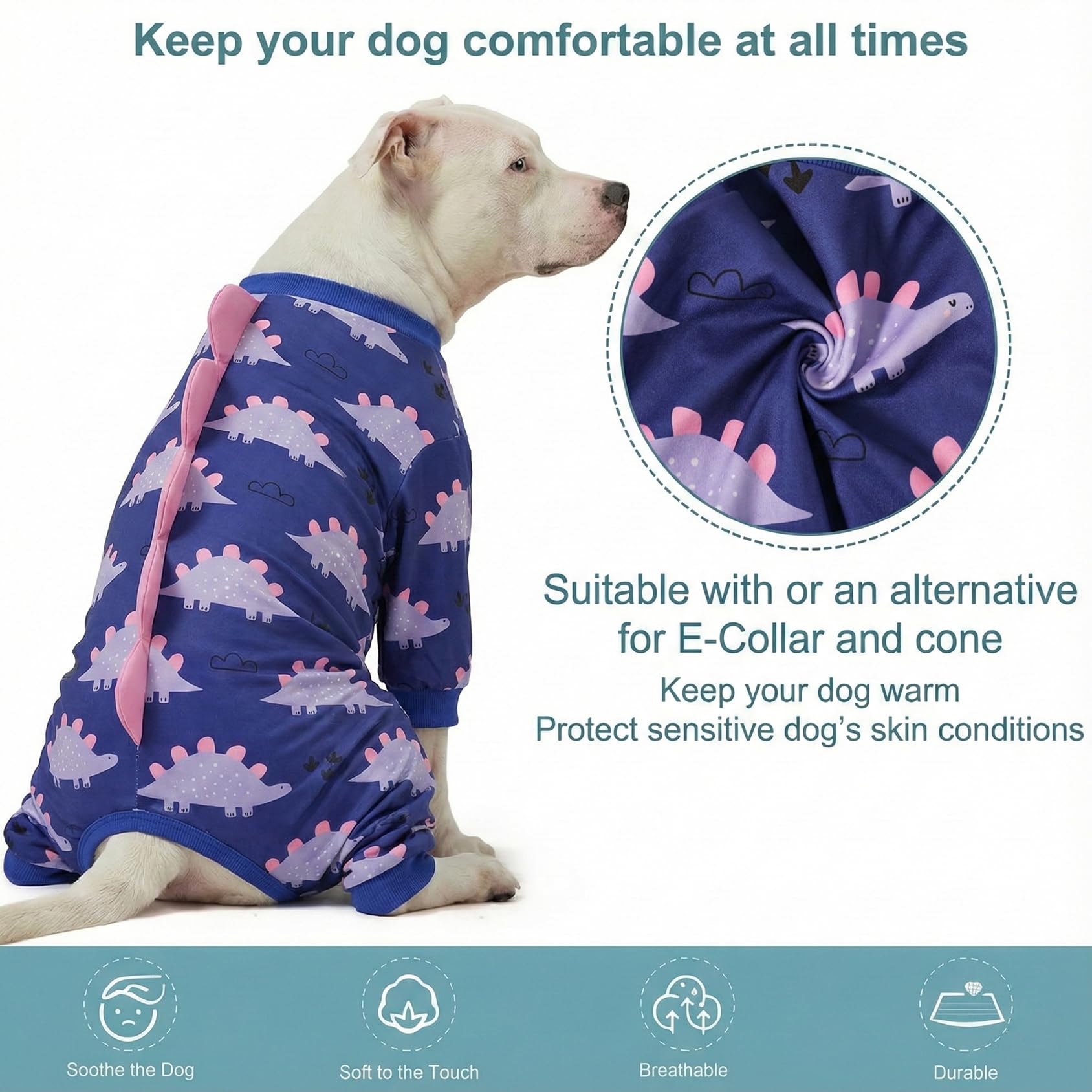 LovinPet pijama grande de ponérselo fácil para uso diario.