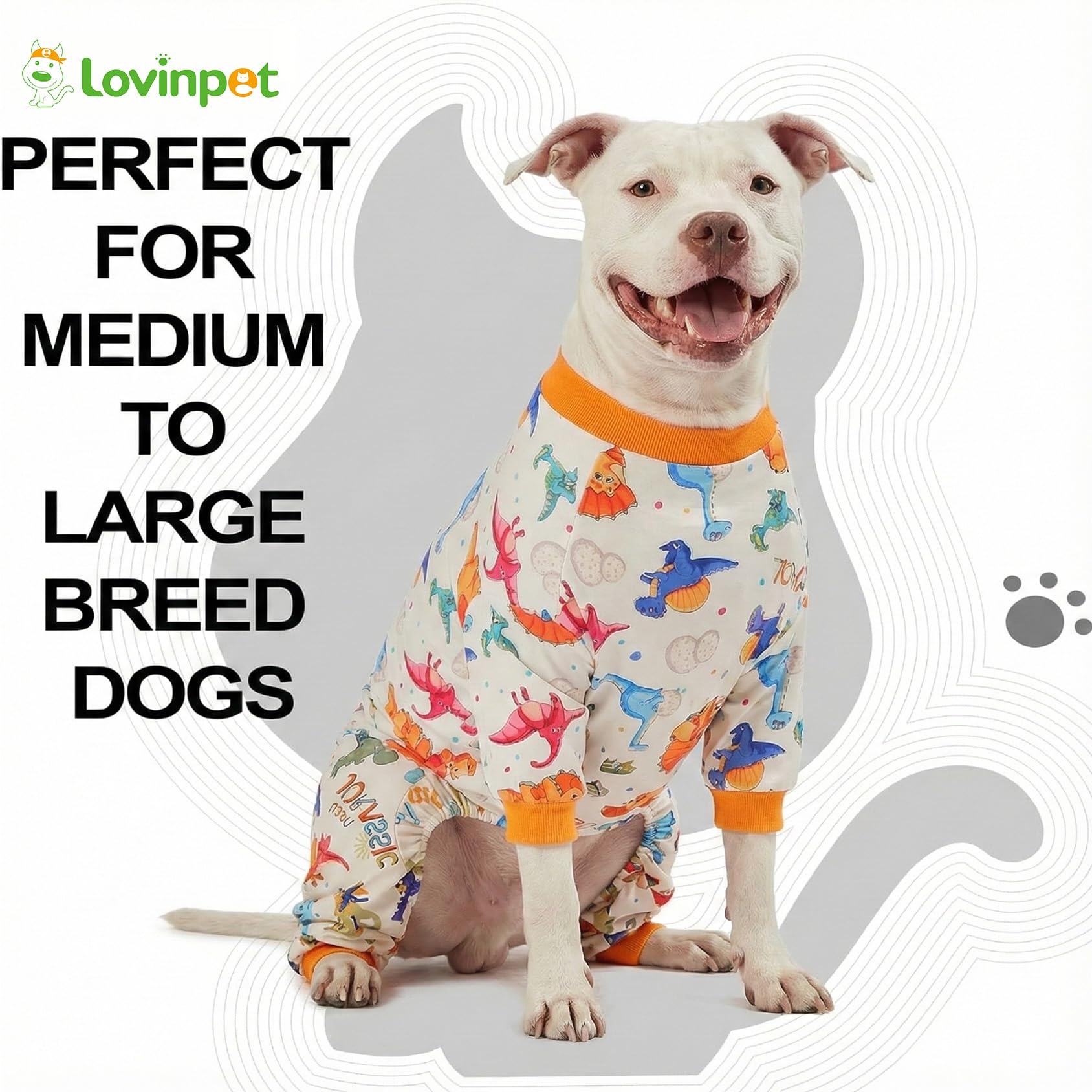 Pijama LovinPet con protección ultravioleta para la exposición al sol, ideal para paseos.