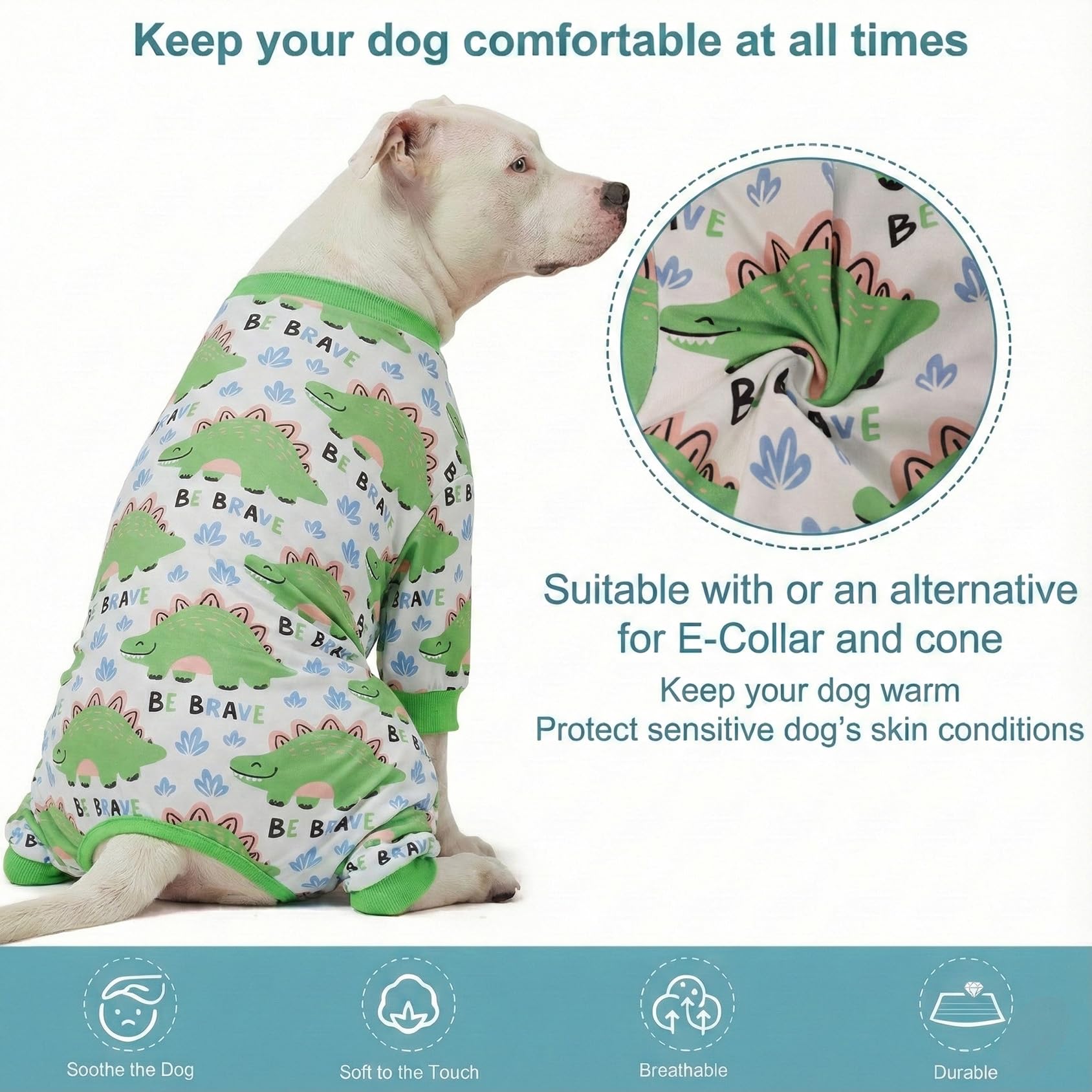 LovinPet pijama perro grande recuperación postoperatoria para proteger incisiones