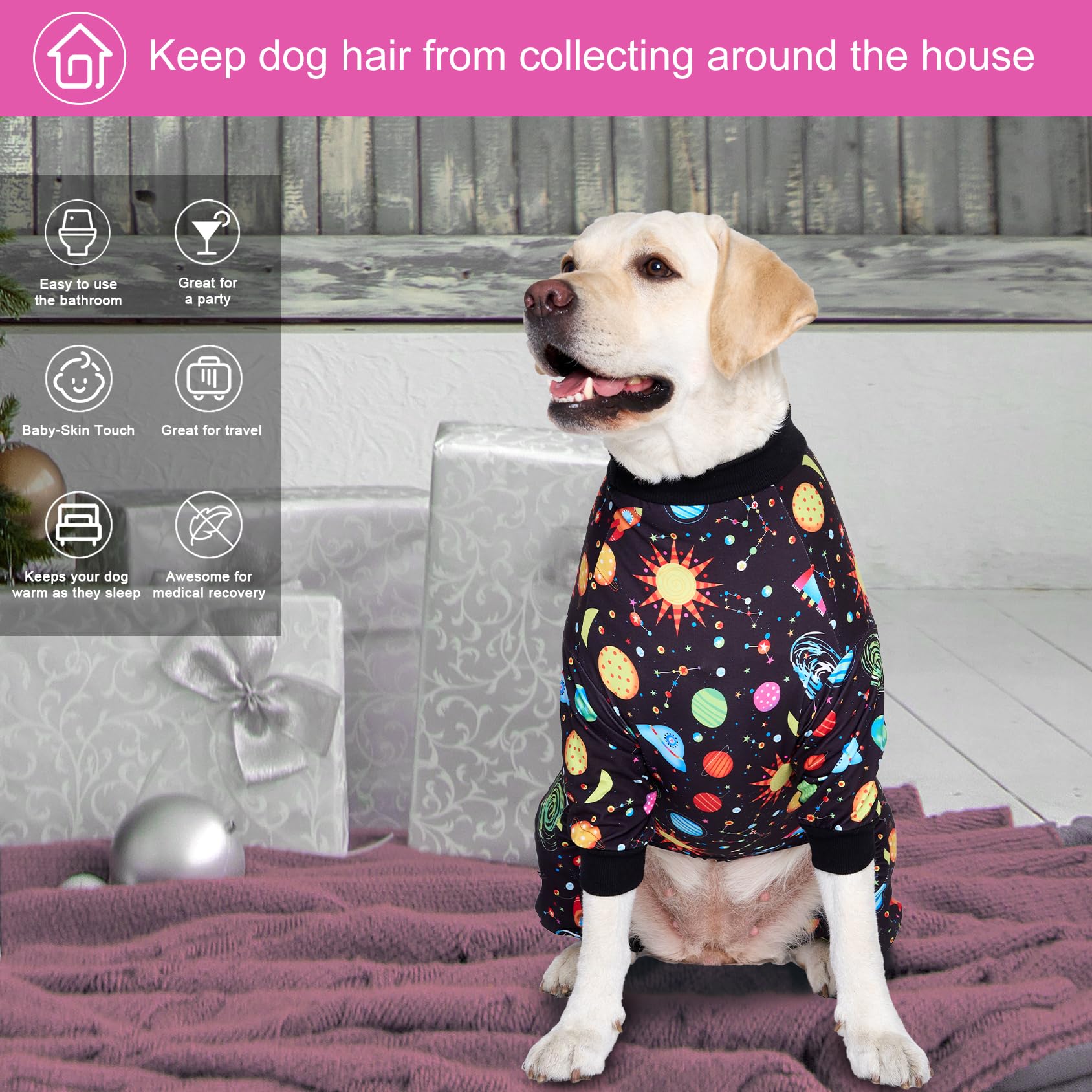 LovinPet pijama para perro grande, uso interior y exterior.