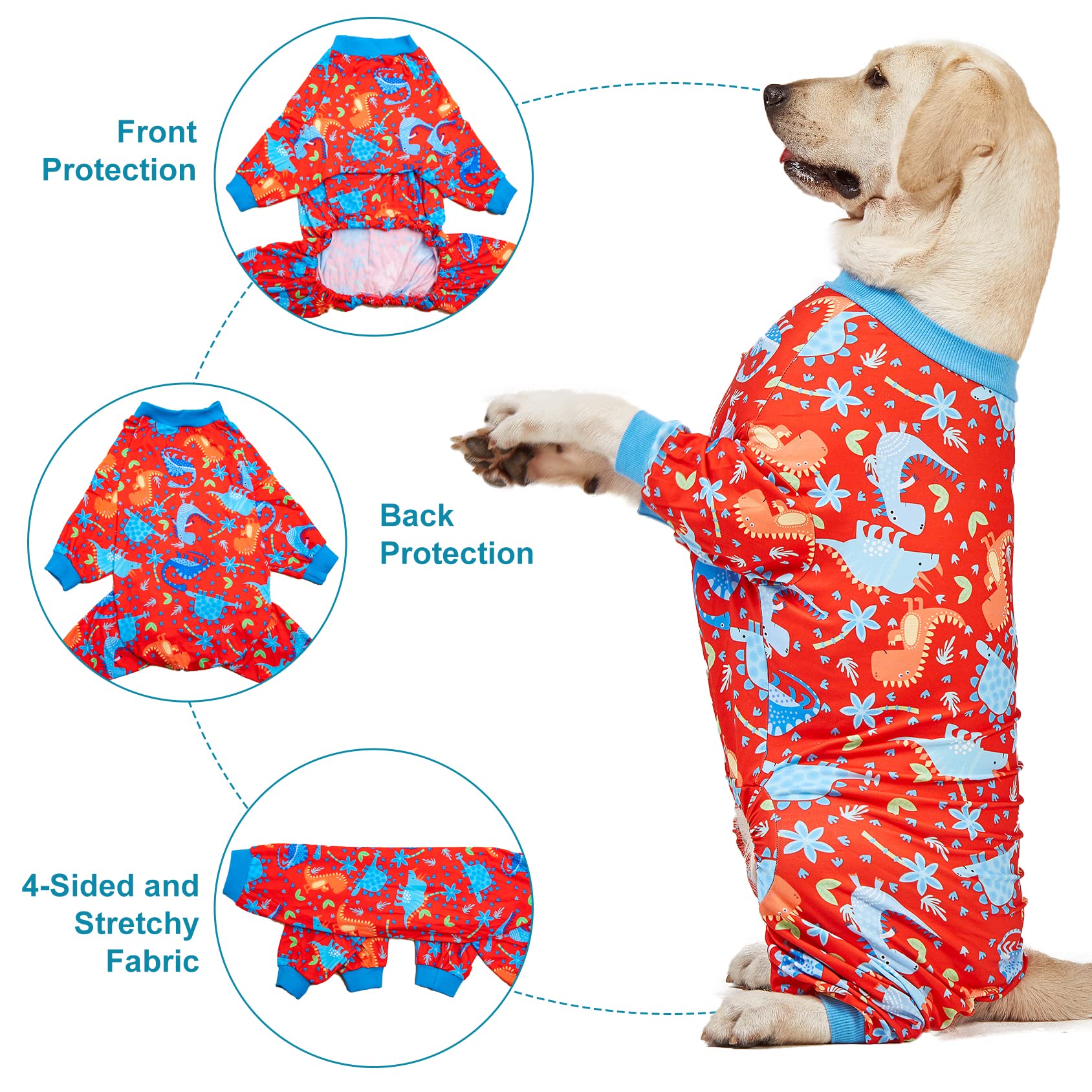 LovinPet pijama para perro pitbull, confort y posible reducción de ansiedad.