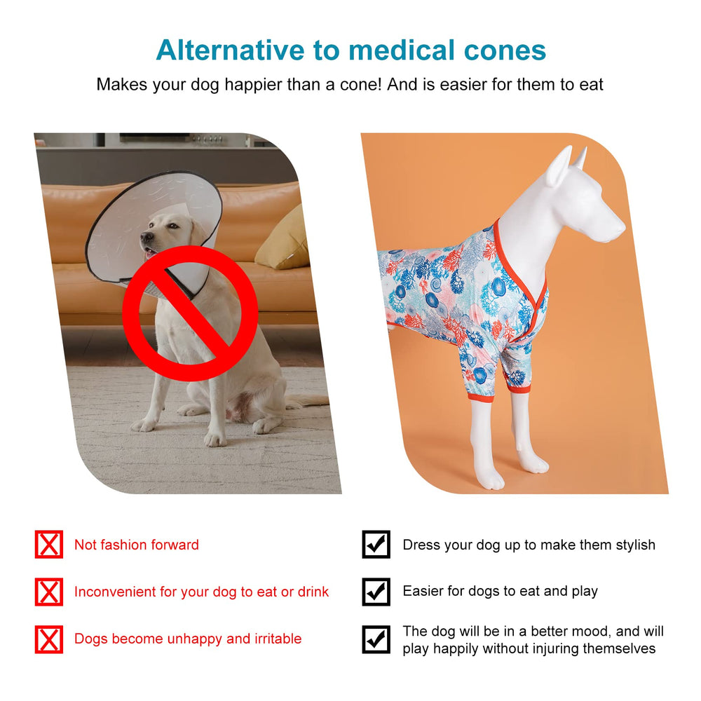 LovinPet pijama azul con protección UV, ideal para días soleados