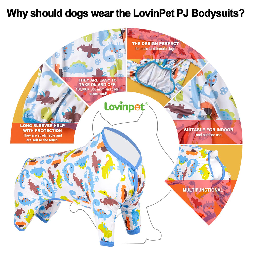 LovinPet pijama de recuperación posoperatoria para cuidado de heridas y protección suave.