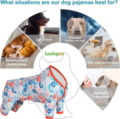 LovinPet pijama azul, tela suave y ligera, detalle de calidad