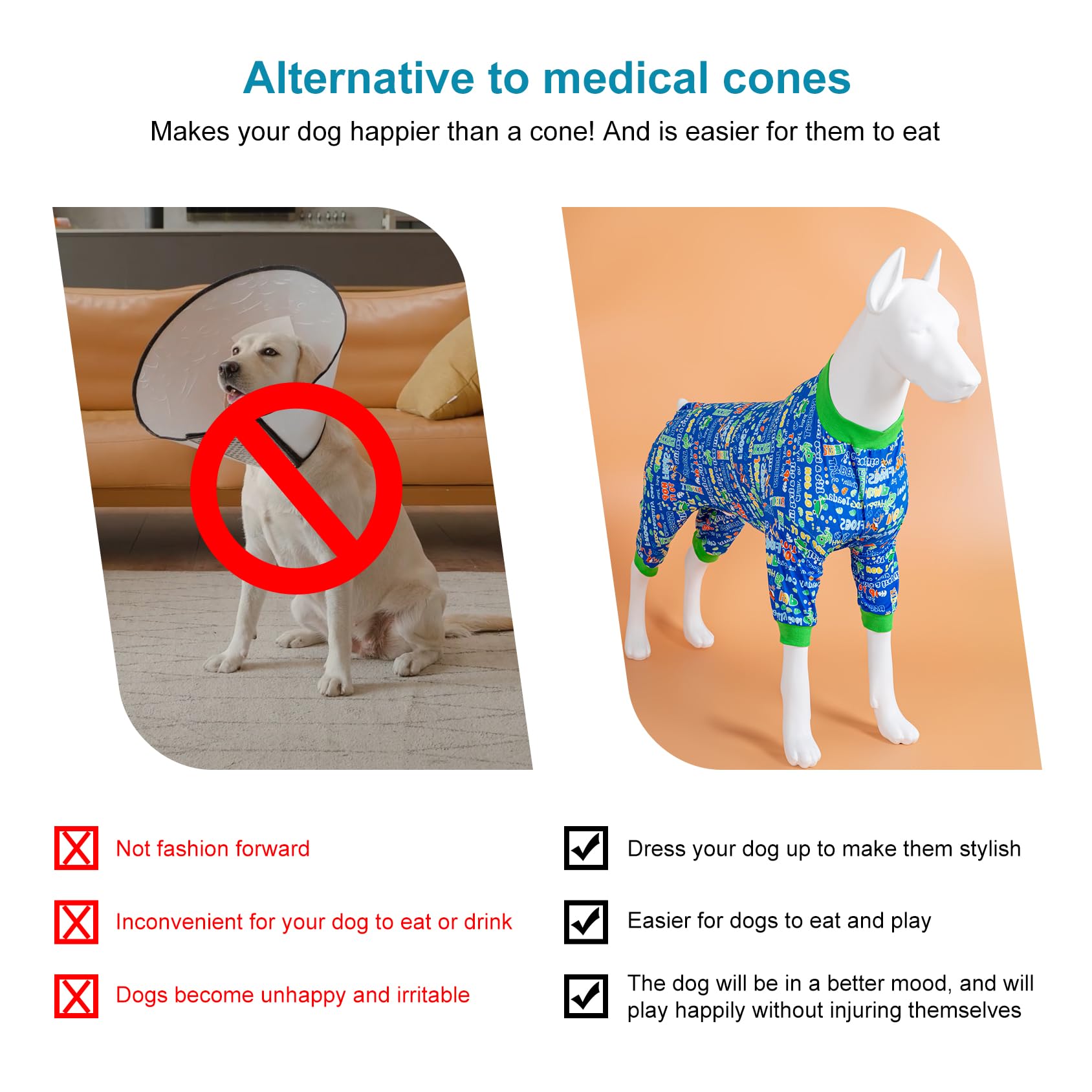 LovinPet prenda mediana para perros, cómodo y fácil de ajustar.
