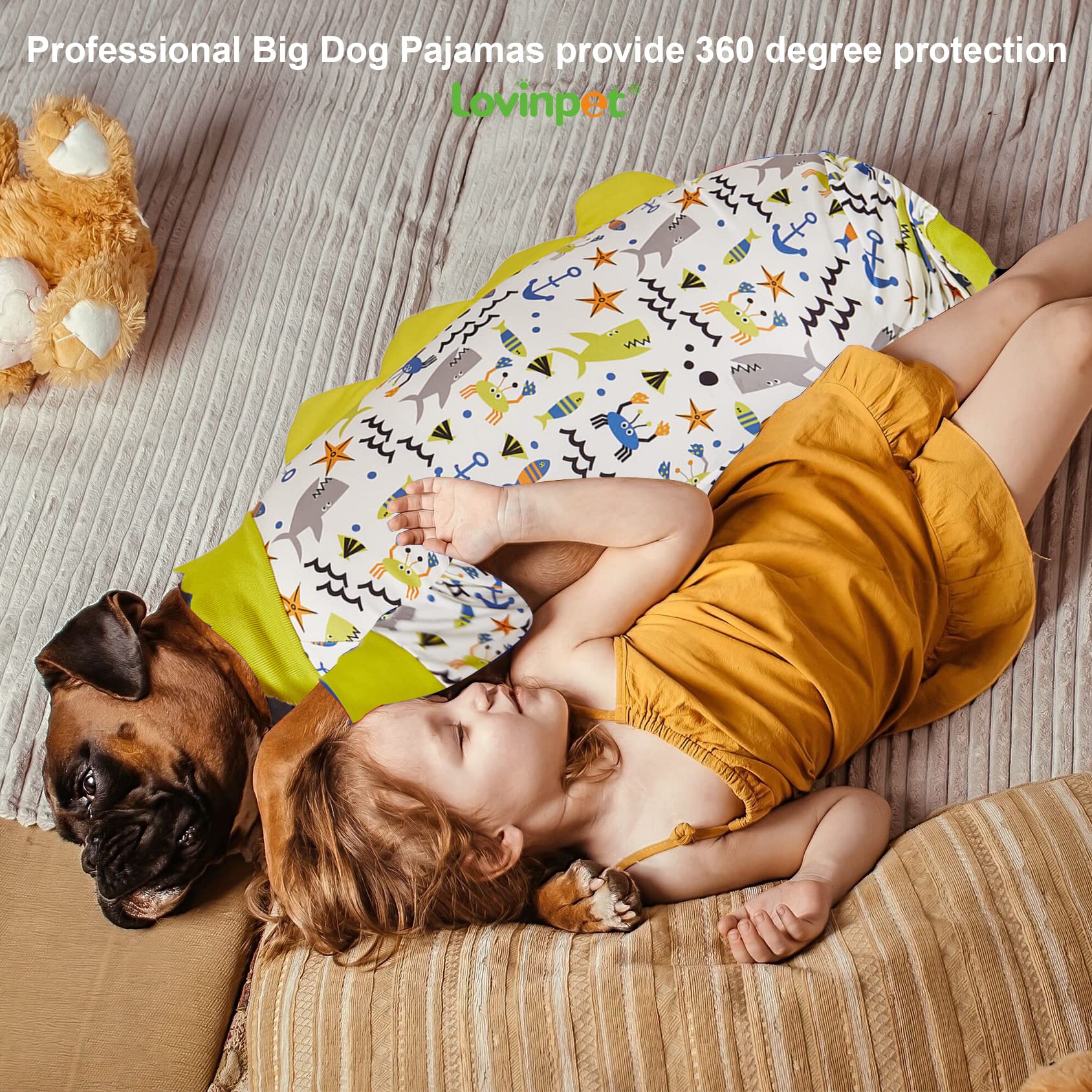 LovinPet pijamas destacan en fotos, aspecto bonito y cómodo para el perro.