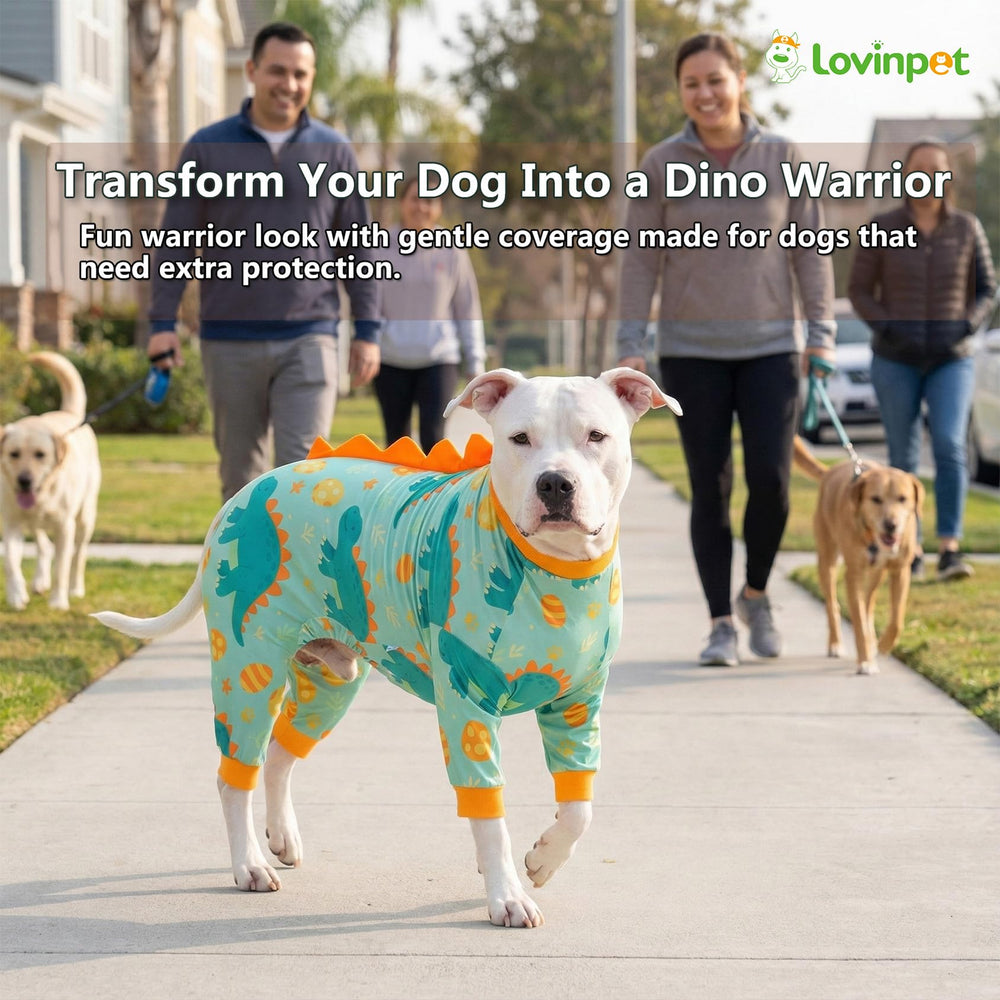 LovinPet pijama estilo dinosaurio con huevos para juego