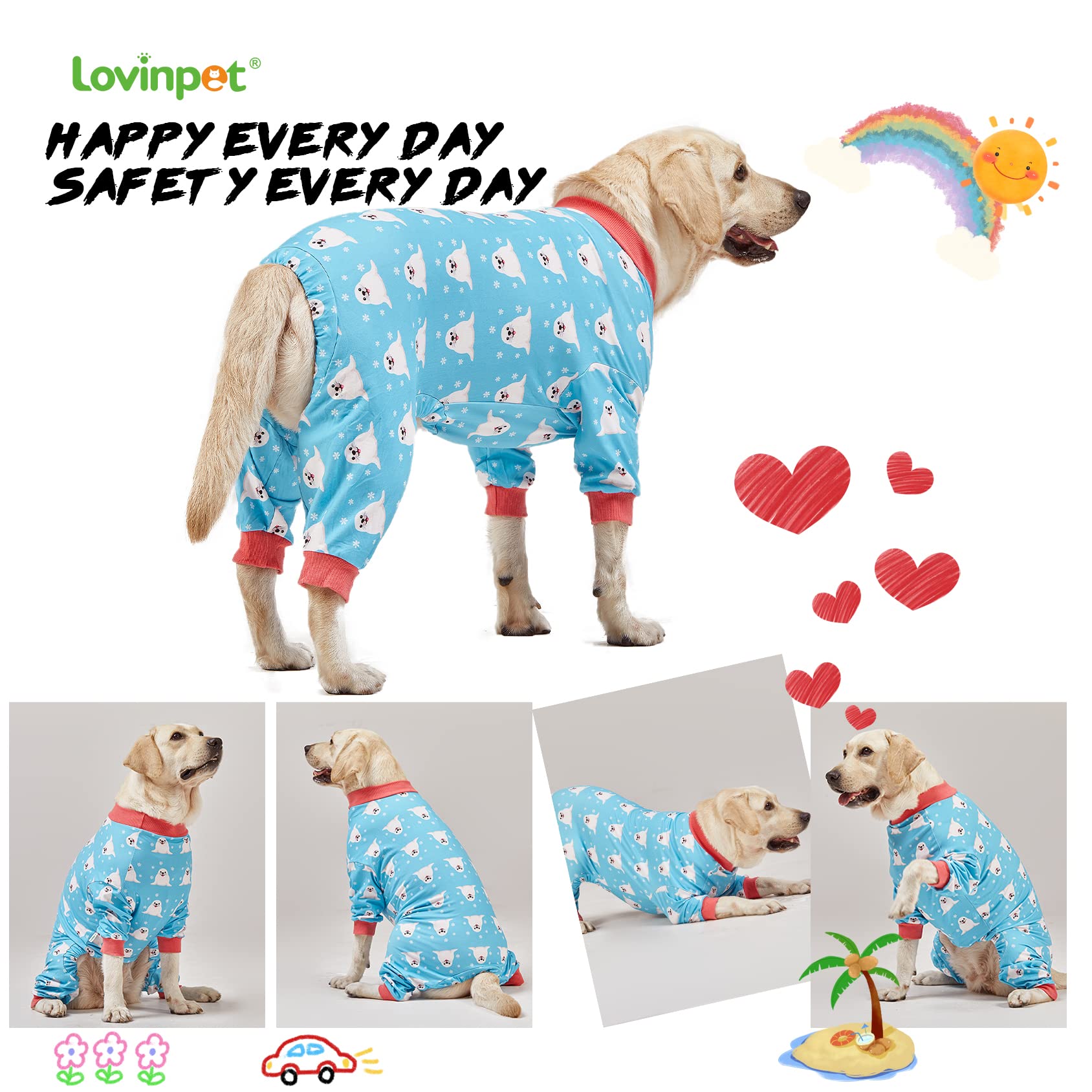 LovinPet diseño de cuatro patas, fácil de poner.
