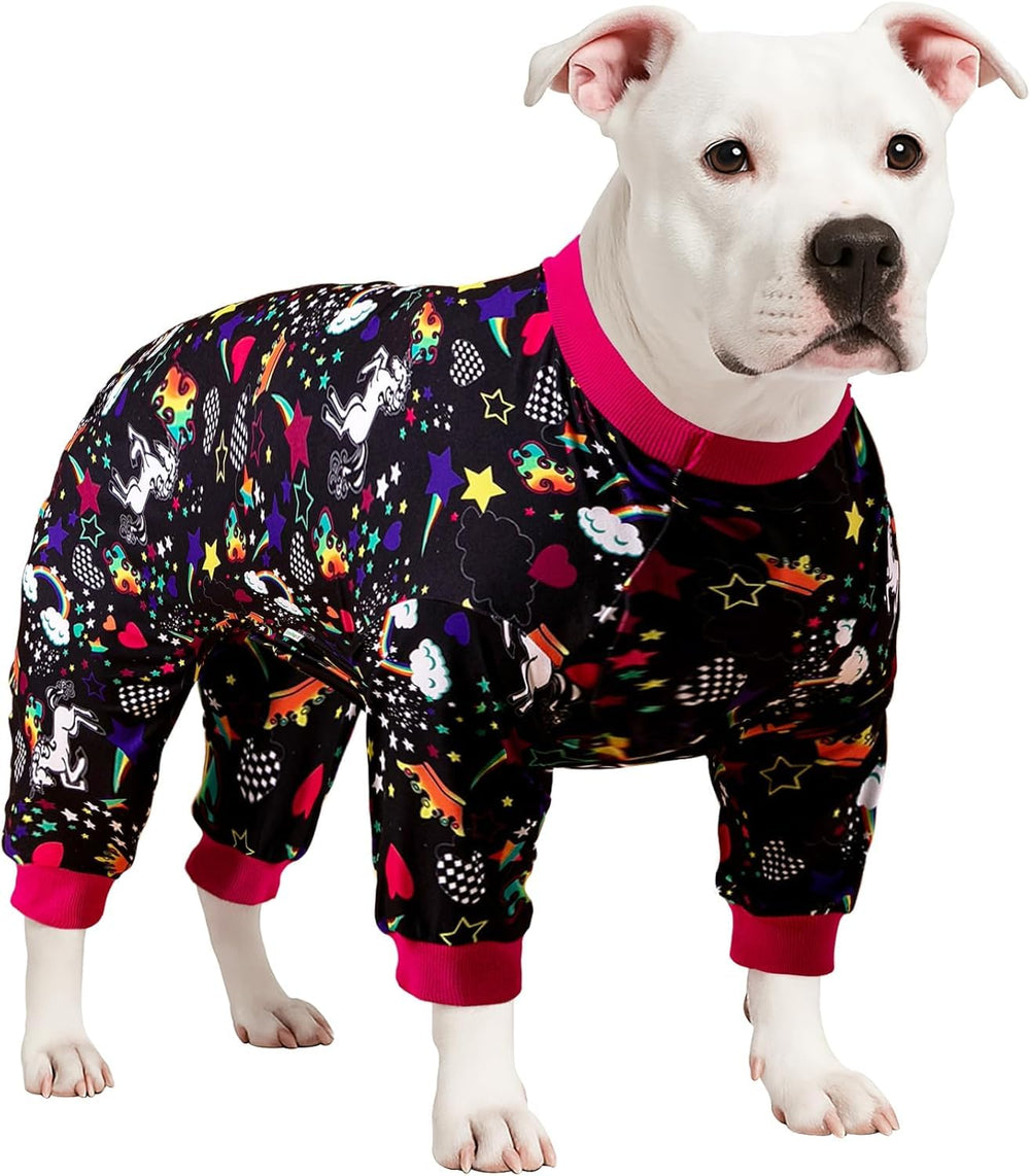 Lavado fácil de LovinPet, color negro con unicornio.