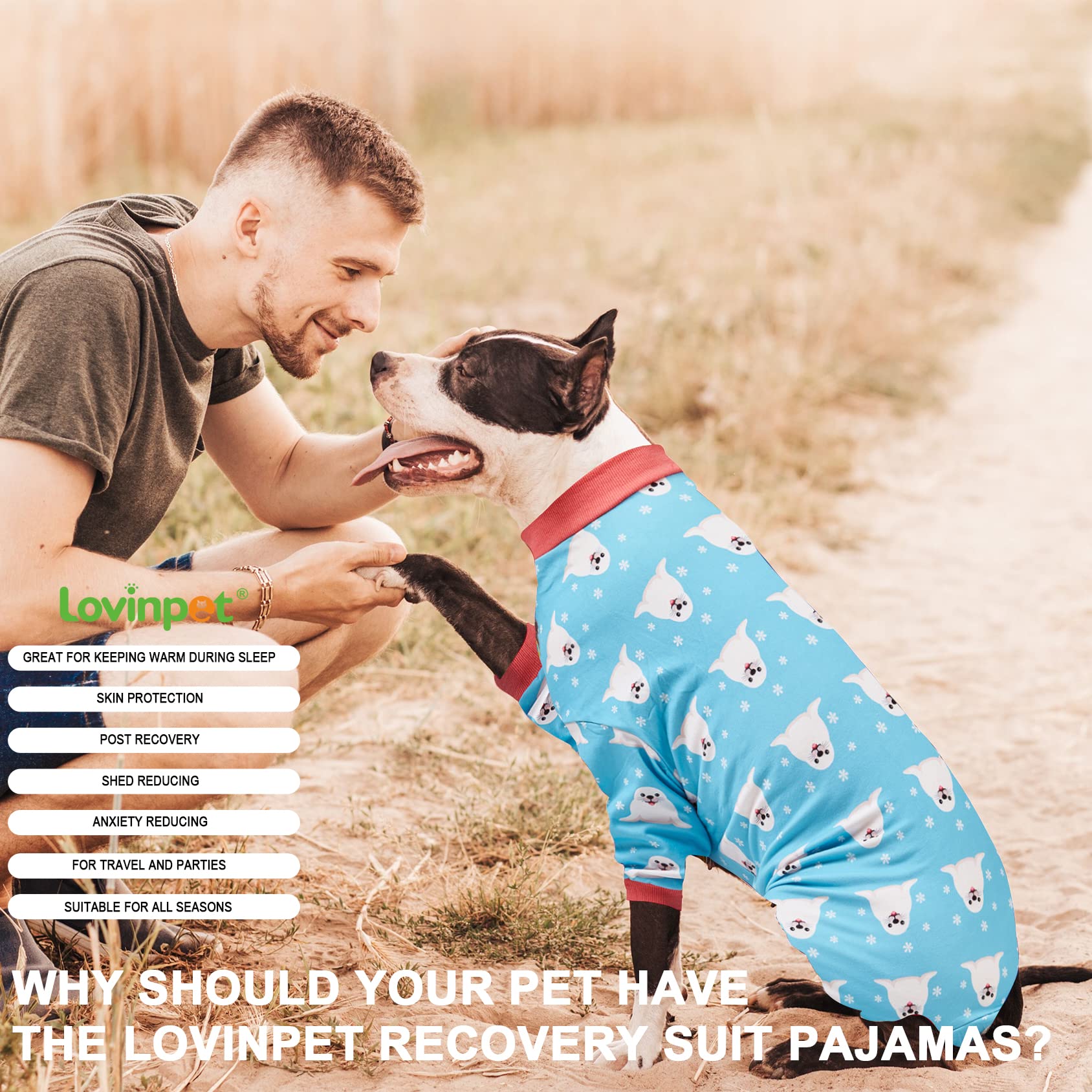 LovinPet protección UV en pijamas para perros.