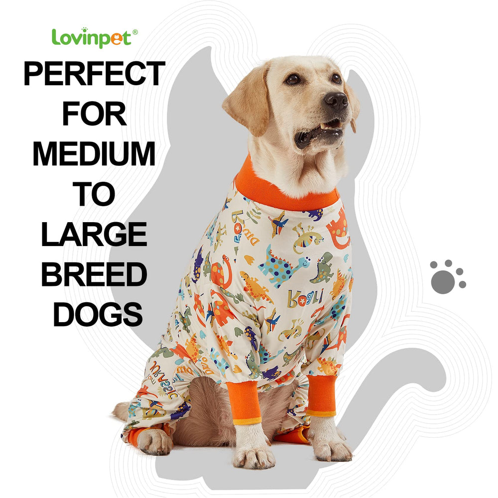 LovinPet Pijamas para Perro Grande Protección de recuperación para heridas.